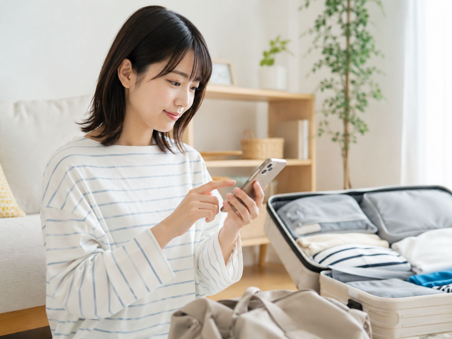 電話番号は渡航前に確保済み